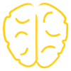 brain yellow icon