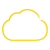 cloud yellow icon